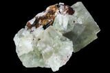 Blue-Green, Cubic Fluorite Crystal Cluster - Morocco #98984-1